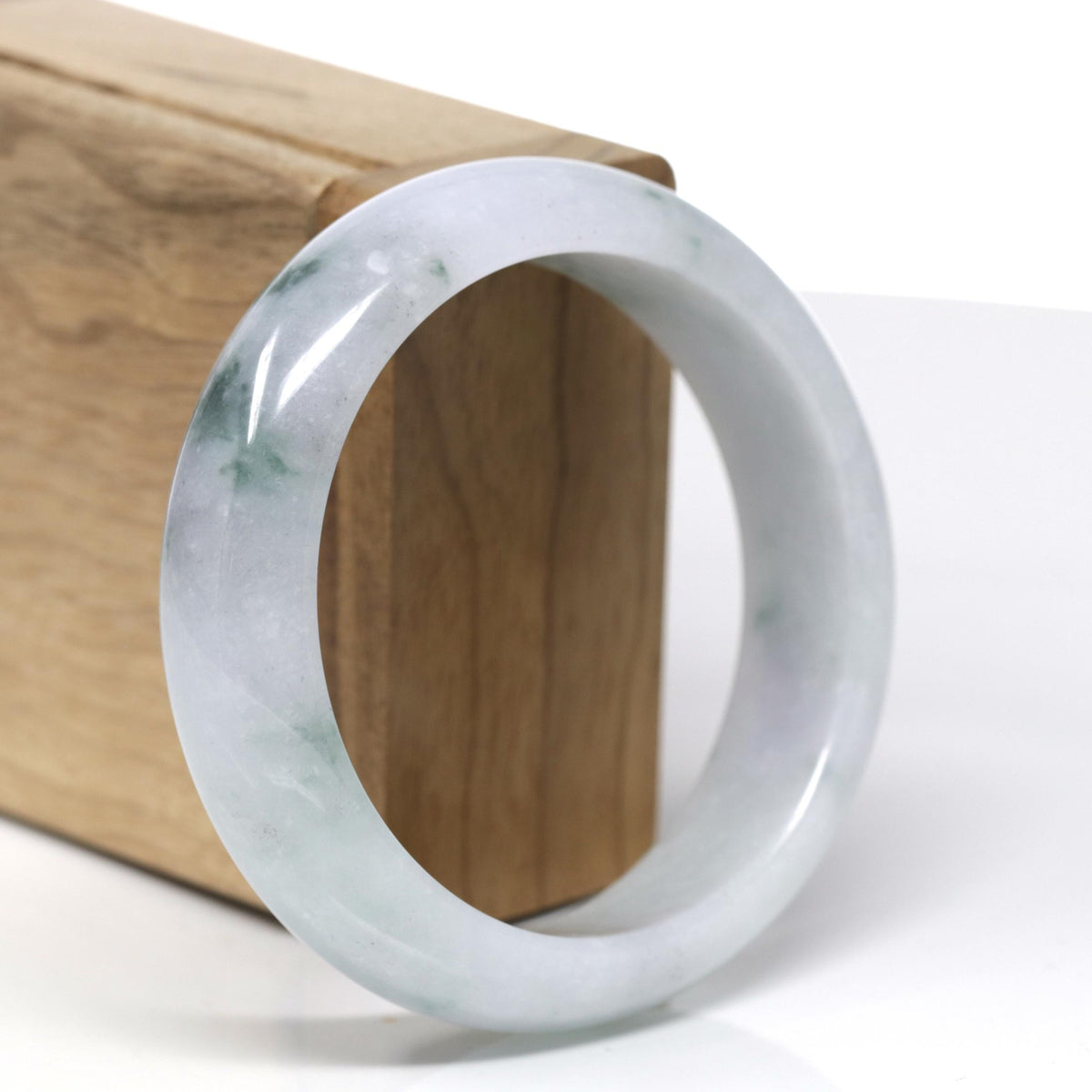 Classic Real Jade Jadeite Bangle Bracelet ( 57.5 mm )#562