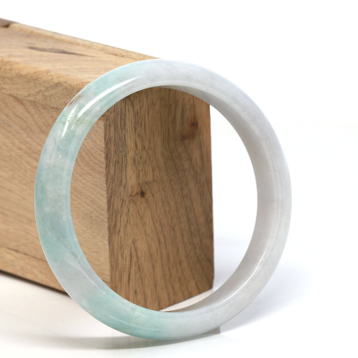 ™ "Classic Bangle" Genuine Burmese Jadeite Jade Bangle Bracelet (62.23 mm) #113