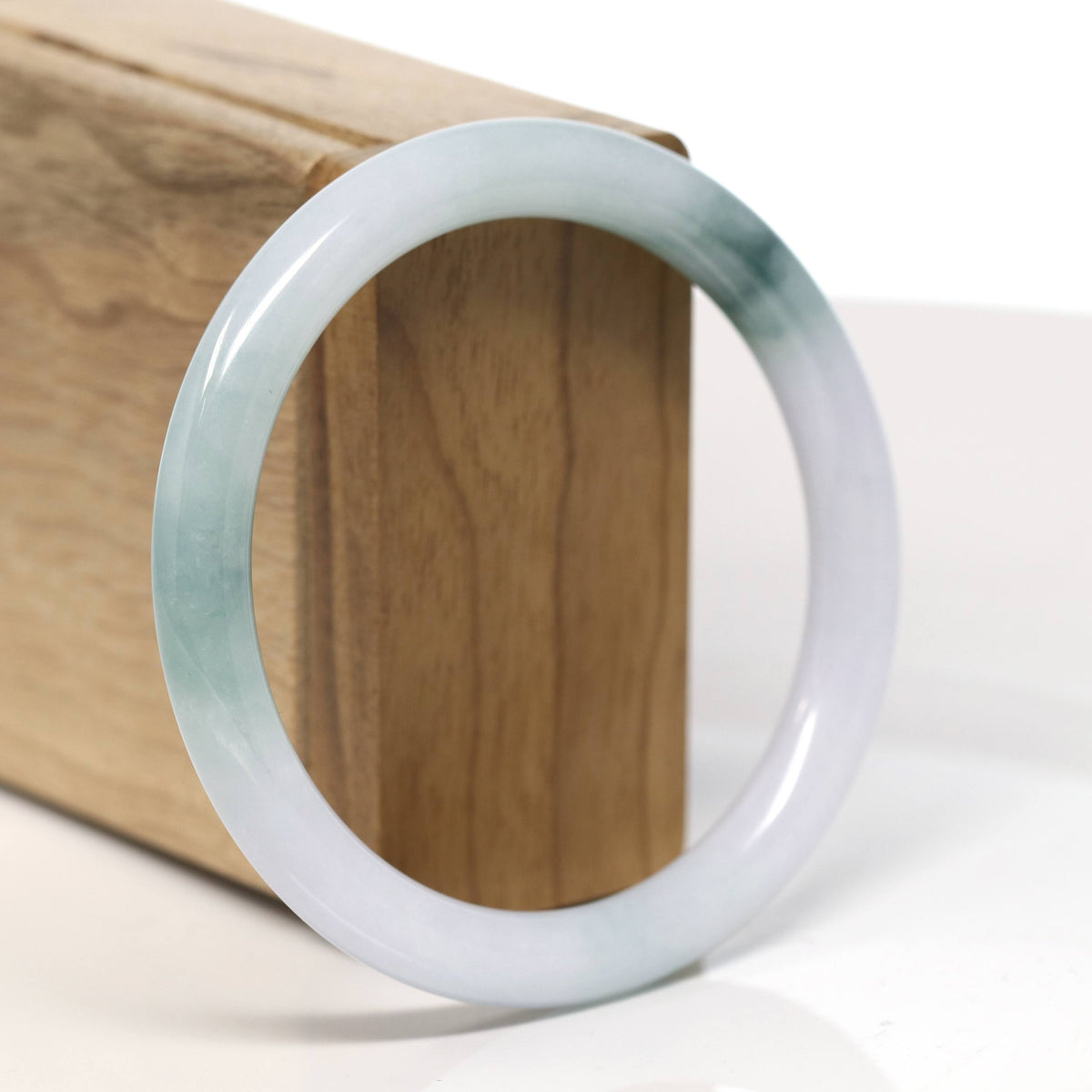 Natural Jadeite Jade Bangle Bracelet (58 mm) #T580