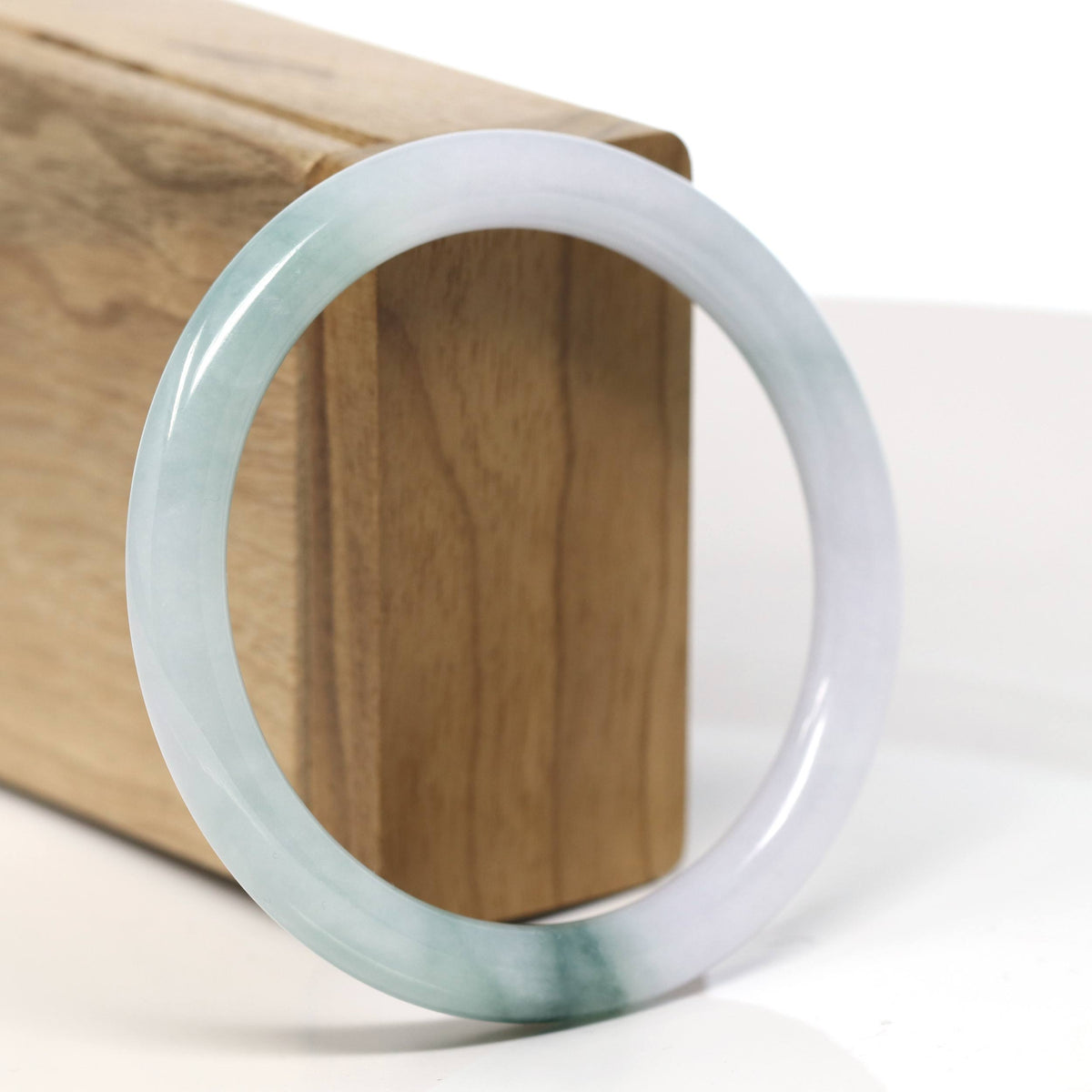 Natural Jadeite Jade Bangle Bracelet (58 mm) #T580