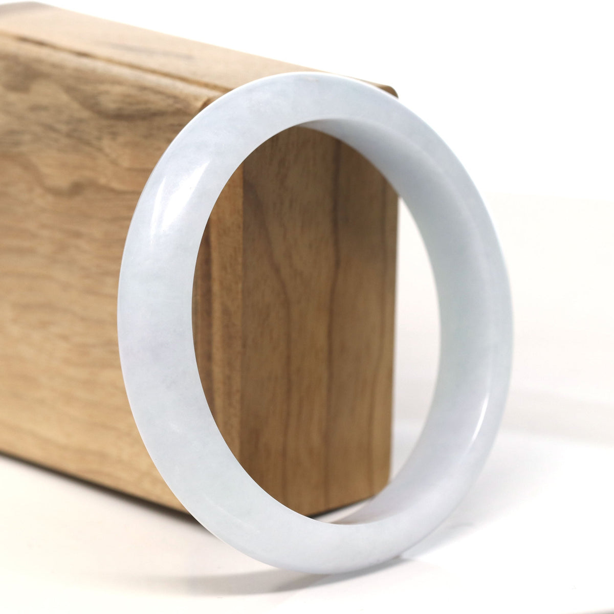 Natural Jadeite Jade Bangle Bracelet (60.9 mm) #T699