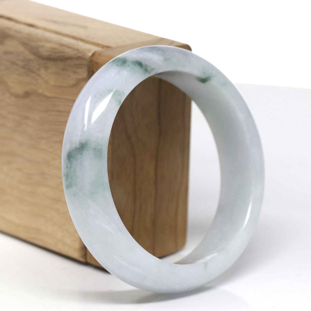 Classic Real Jade Jadeite Bangle Bracelet ( 57.5 mm )#562