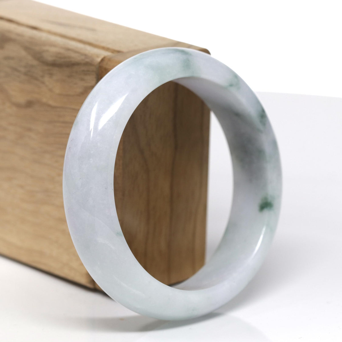 Classic Real Jade Jadeite Bangle Bracelet ( 57.5 mm )#562