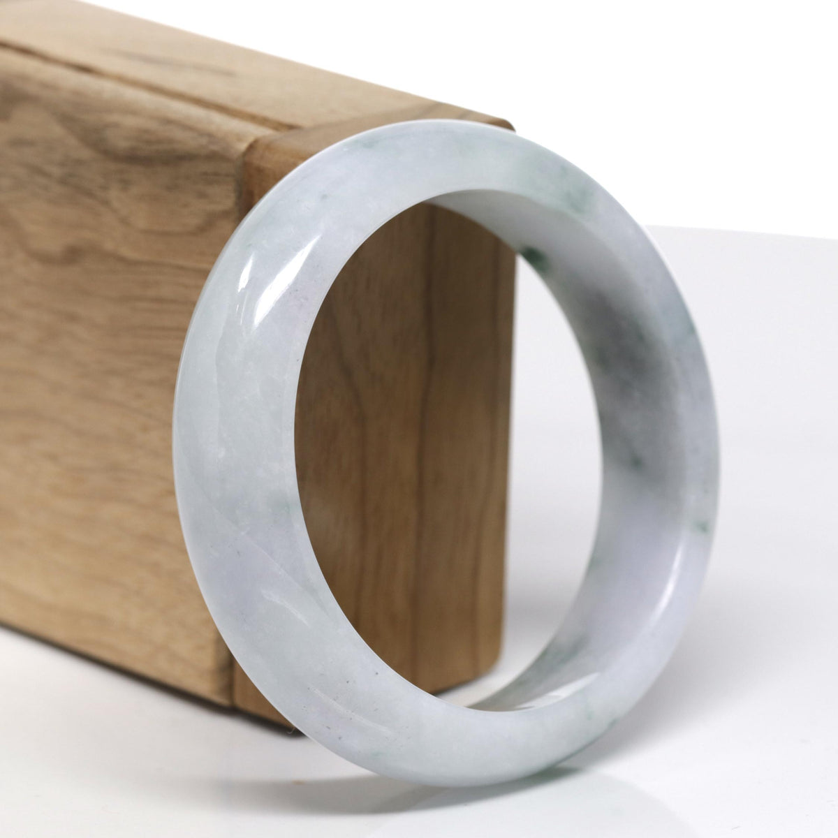 Classic Real Jade Jadeite Bangle Bracelet ( 57.5 mm )#562