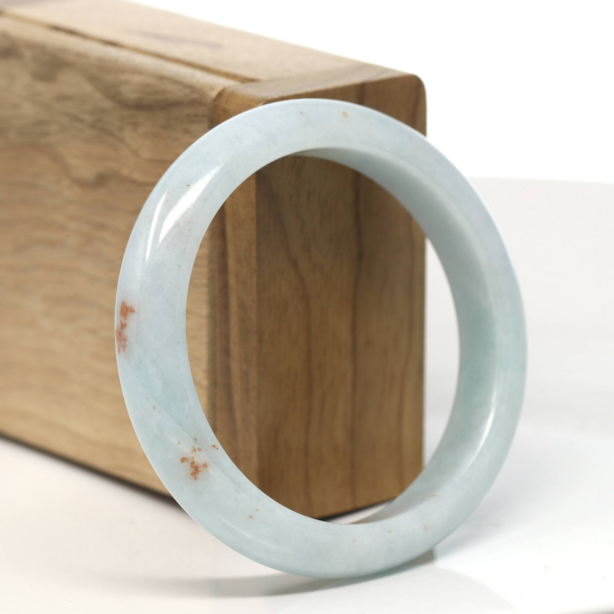 Natural Jadeite Jade Bangle Bracelet (55.6 mm) #T830