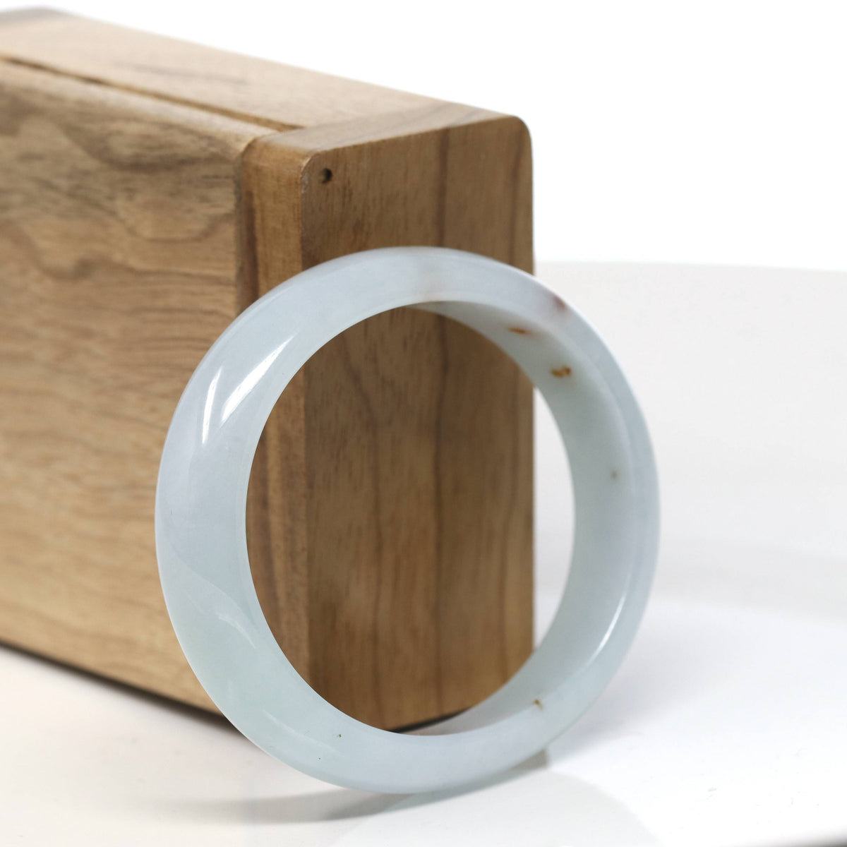 Natural Jadeite Jade Bangle Bracelet (53 mm) #T835