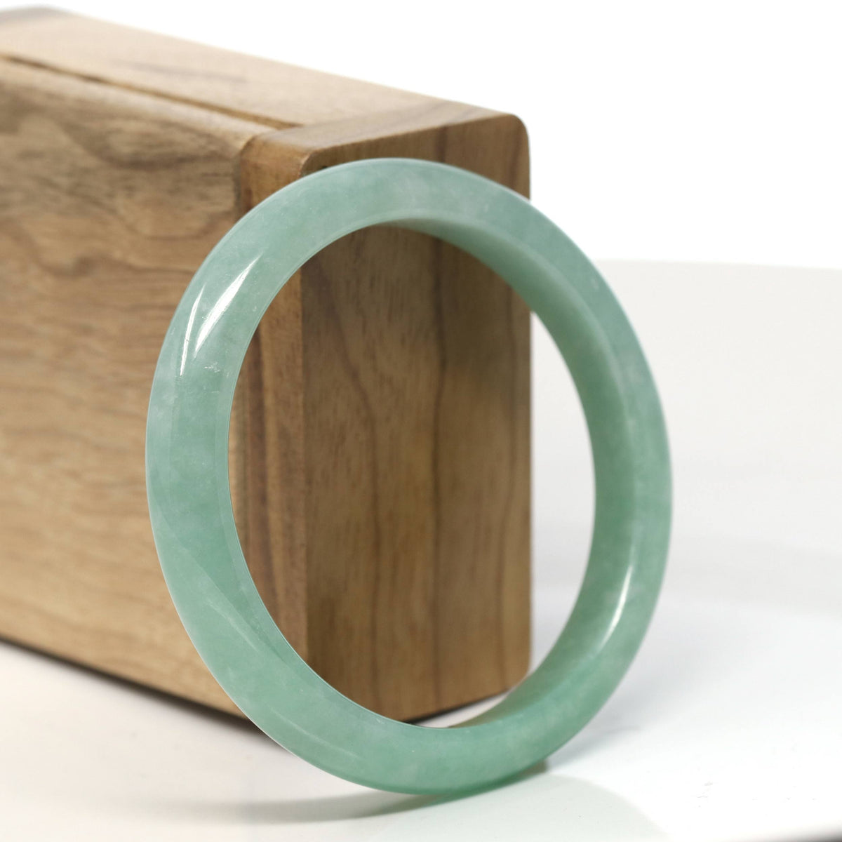 Natural Jadeite Jade Bangle Bracelet (55 mm) #T844