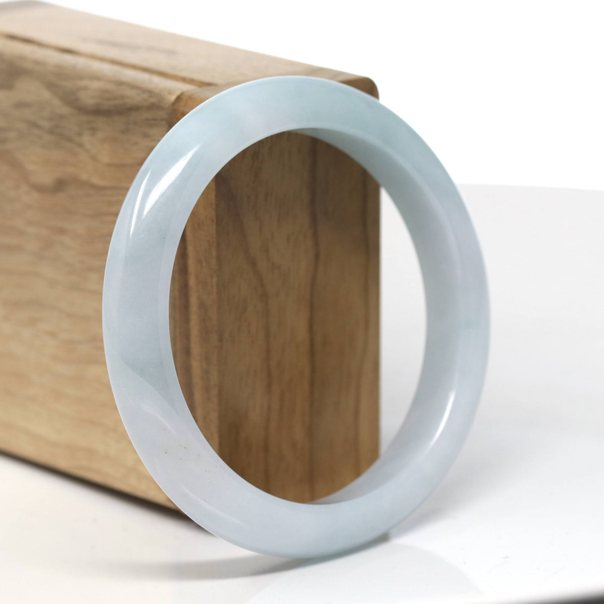 Natural Jadeite Jade Bangle Bracelet (57 mm) #T698