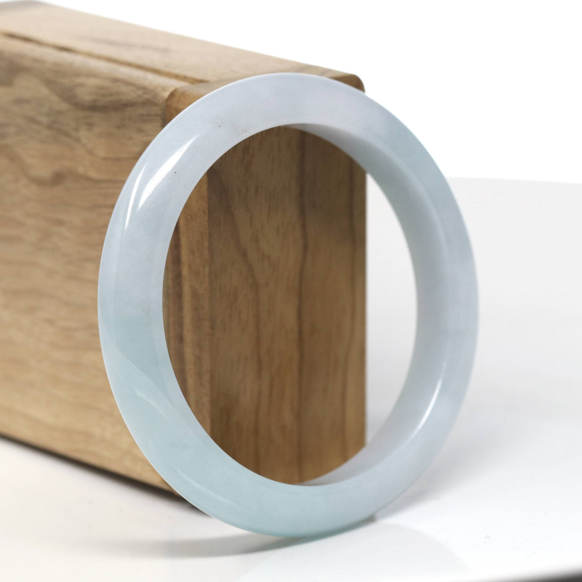 Natural Jadeite Jade Bangle Bracelet (57 mm) #T698