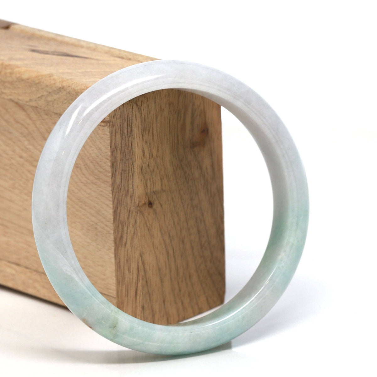 ™ "Classic Bangle" Genuine Burmese Jadeite Jade Bangle Bracelet (62.23 mm) #113