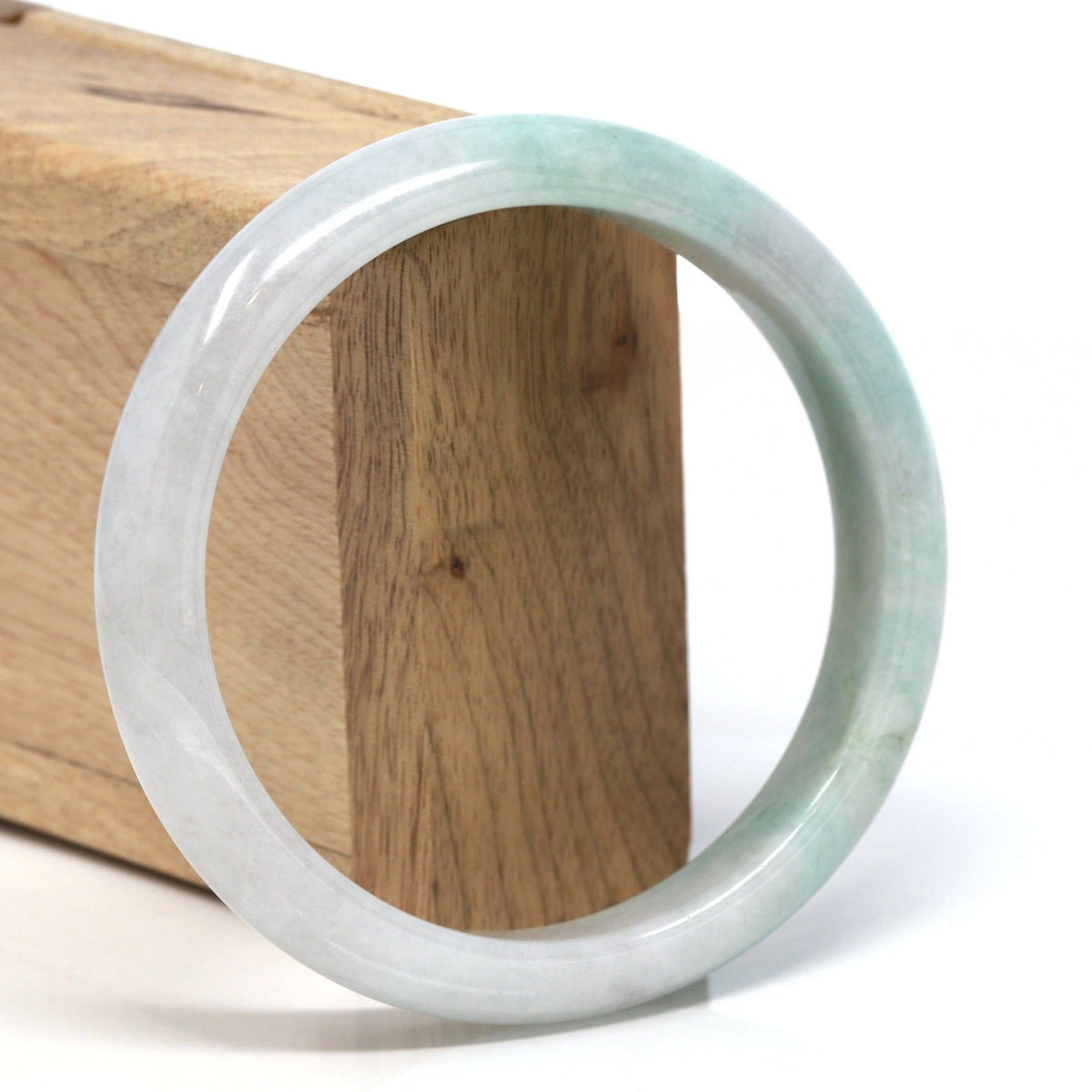 ™ "Classic Bangle" Genuine Burmese Jadeite Jade Bangle Bracelet (62.23 mm) #113
