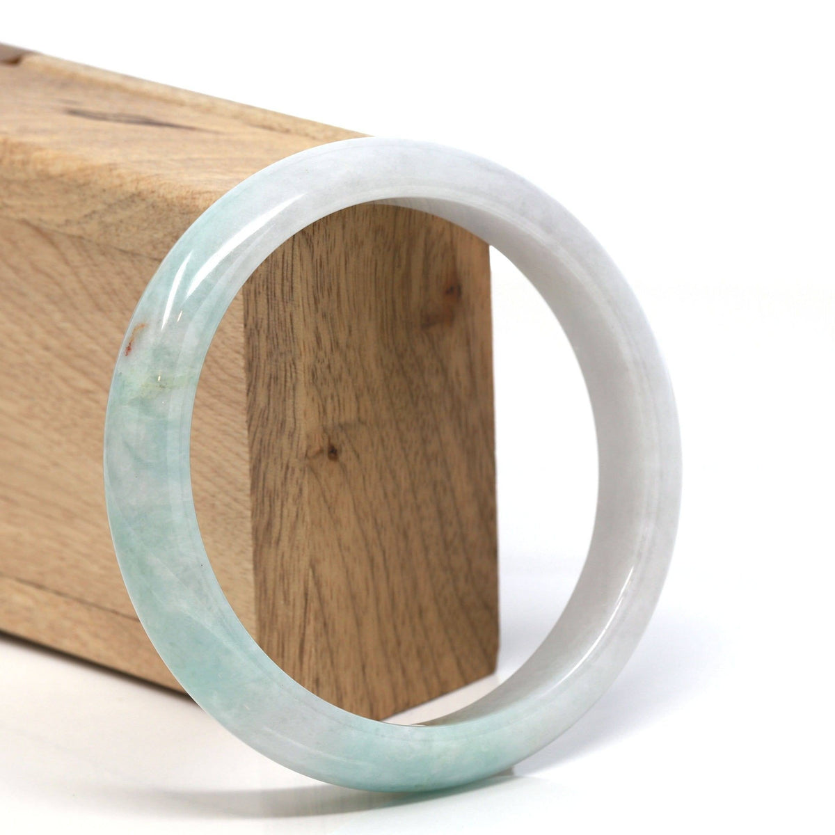 ™ "Classic Bangle" Genuine Burmese Jadeite Jade Bangle Bracelet (62.23 mm) #113