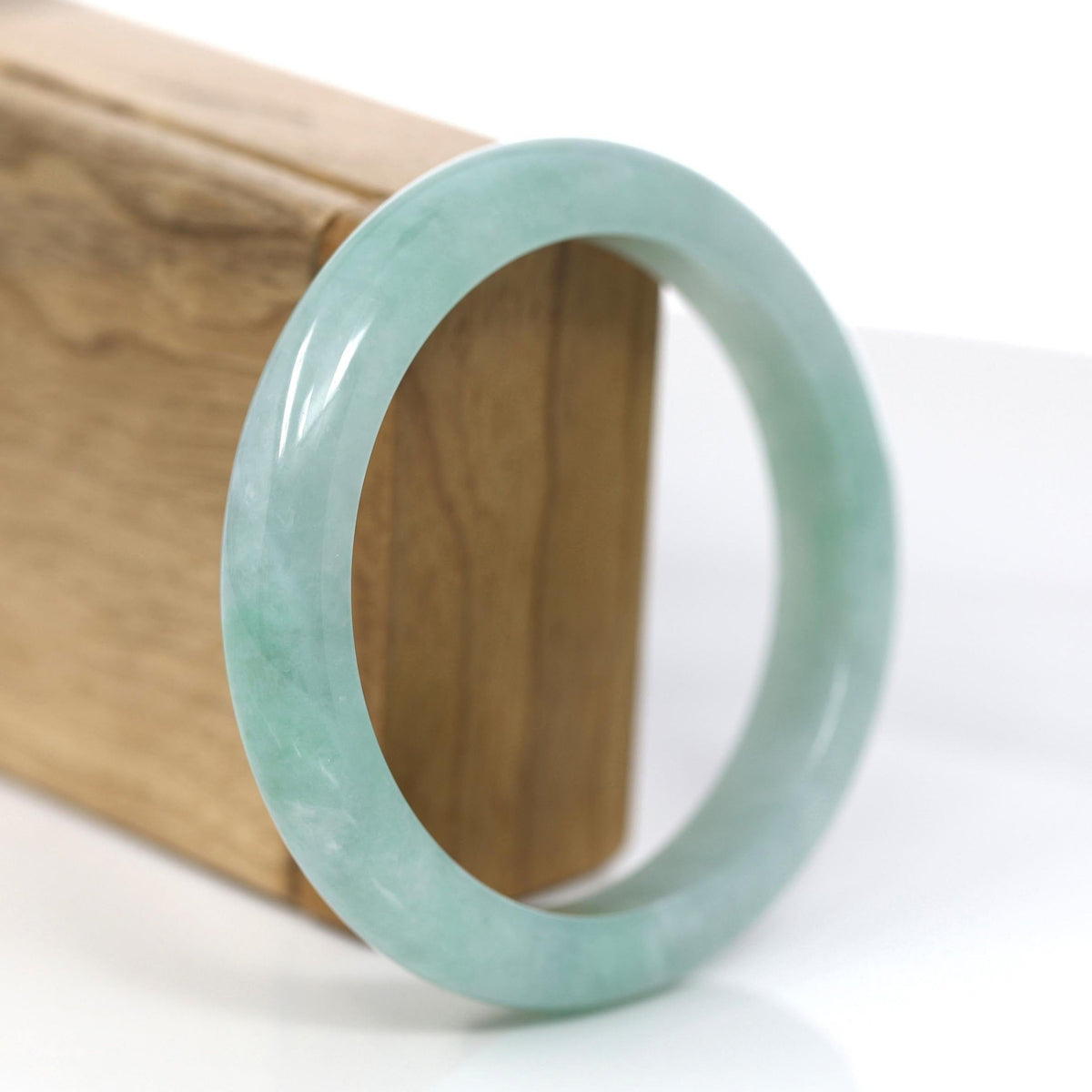 Natural Green Jadeite Jade Bangle Bracelet (59.63mm) #369
